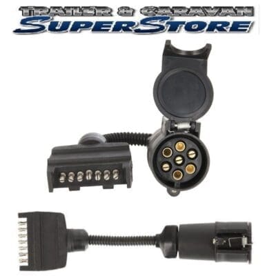 7 pin flat to 7 pin round Adaptor plug
