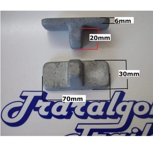 mechanical brake caliper T Pad