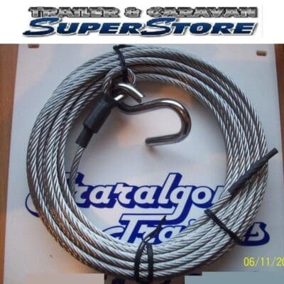 Winch cable for boat trailer