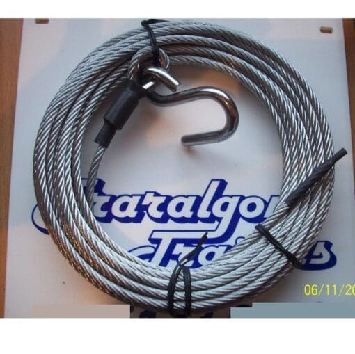 Winch cable for boat trailer winch