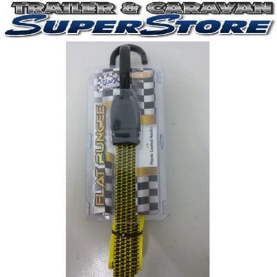 Flat bungee strap Tie down 105cm with hooks