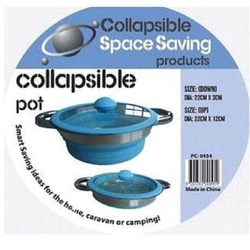 Collapsible silicone pot pop up pot