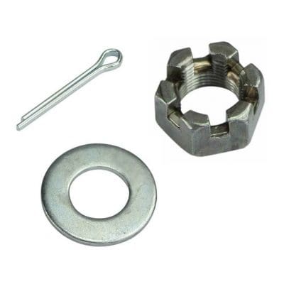 Trailer axle nuts, axle washers and split pins