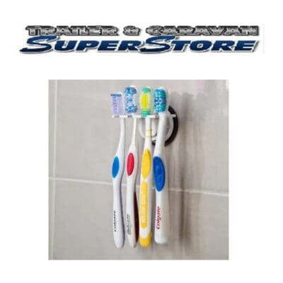 4 Toothbrush holder with suction cap