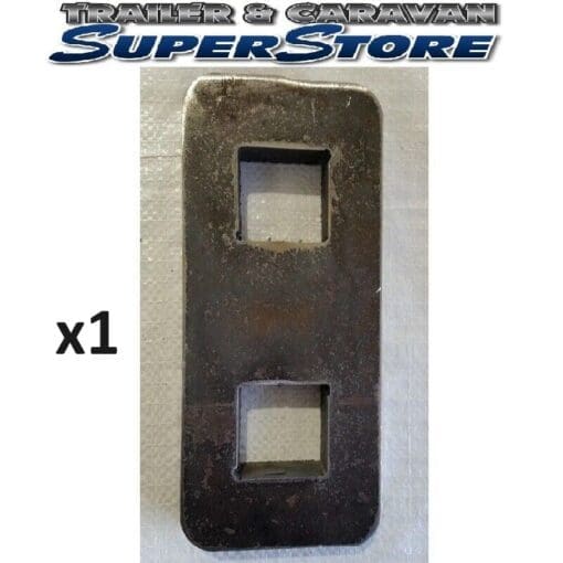 Drop axle plate 4" 40mm to 40mm square
