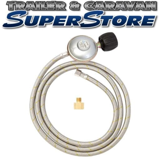 LCC27 with regulator - 1/4" BSP Female outlet 2000mm hose