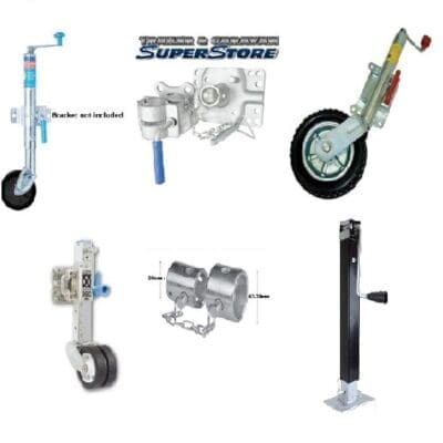Jockey wheels, trailer stands and spare parts