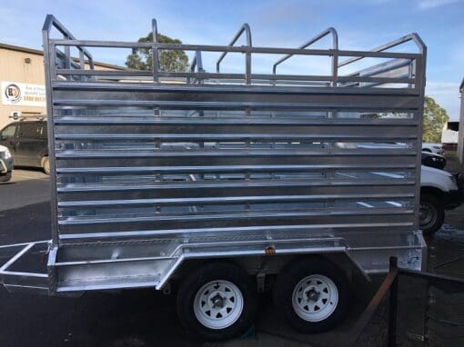 Galvanised cattle trailer
