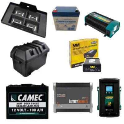 Batteries, Chargers, Monitors and Inverters